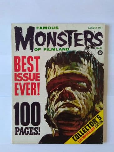 FAMOUS MONSTERS OF FILMLAND August 1961 NO 13 VOL 3 NO 4