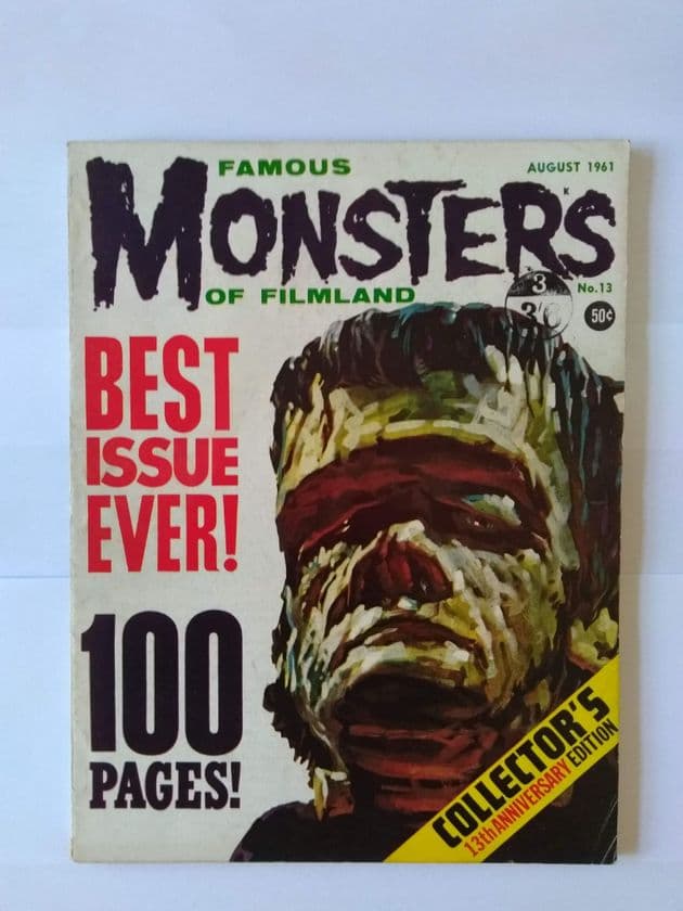 FAMOUS MONSTERS OF FILMLAND August 1961 NO 13 VOL 3 NO 4