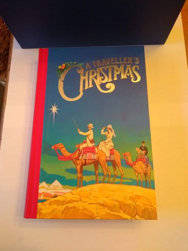 FOLIO SOCIETY . A TRAVELLERS CHRISTMAS.  SLIPCASED, HARDBACK