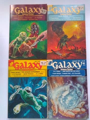 GALAXY SF MAGAZINE INC "THE DOSADI EXPERIMENT" by Frank Herbert (4 ISSUES) (Paperback)