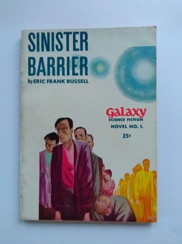 GALAXY SF NOVEL SINISTER BARRIER by Eric Frank Russell (No.1) (Paperback)