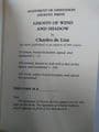 GHOST'S OF WIND & SHADOW by Charles De Lint (Signed Limited Edition SOFT COVER)