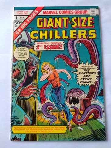 GIANT SIZE CHILLERS (MARVEL COMIC GROUP) VOL 1 NO 1 FEB 1975.