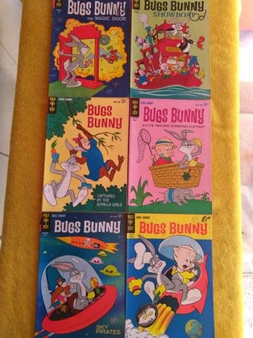 GOLD KEY BUGS BUNNY (NO'S 89,90,91,92,94,101,102,103,104,105,107,108 & 110)