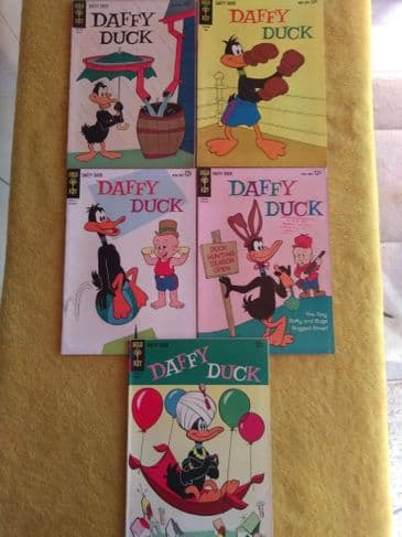 GOLD KEY DAFFY DUCK (NO'S 32,33,35,36 & 48)