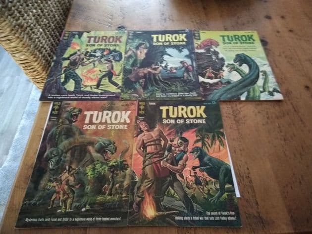 GOLD KEY TUROK SON OF STONE NOS 31,32,33,34,38