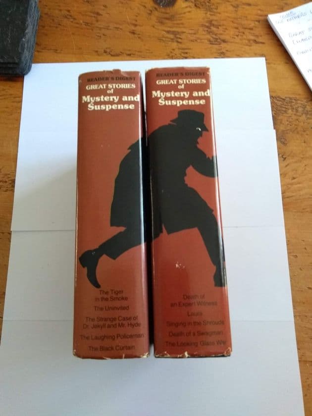 Great Stories of MYSTERY & Suspense (Hardcover) Two Books Readers Digest