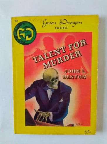 Green DRAGON: TALENT FOR MURDER by John L BENTON (NO 14 ) (Paperback )