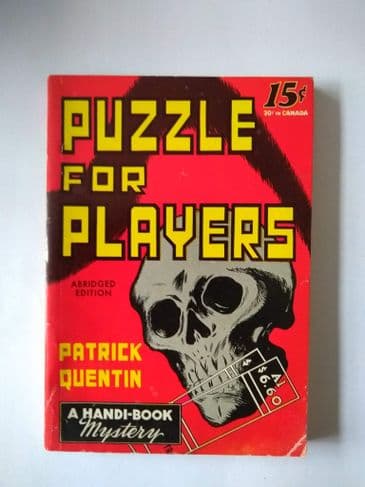 HANDI - BOOKS PUZZLE FOR PLAYERS by Patrick Quentin (NO 53 ) (Paperback )