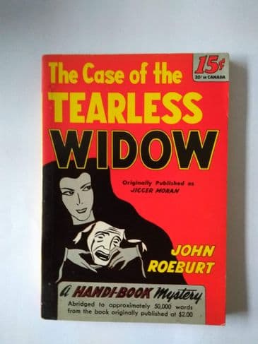 HANDI - BOOKS THE CASE OF THE TEARLESS WIDOW by John Roeburt  (NO 46 )  (Paperback )