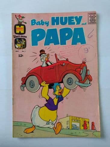HARVEY COMICS BABY HUEY & PAPA VOL 1 NO 1 May 1962