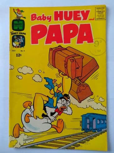 HARVEY COMICS BABY HUEY & PAPA VOL 1 NO 2 July 1962.