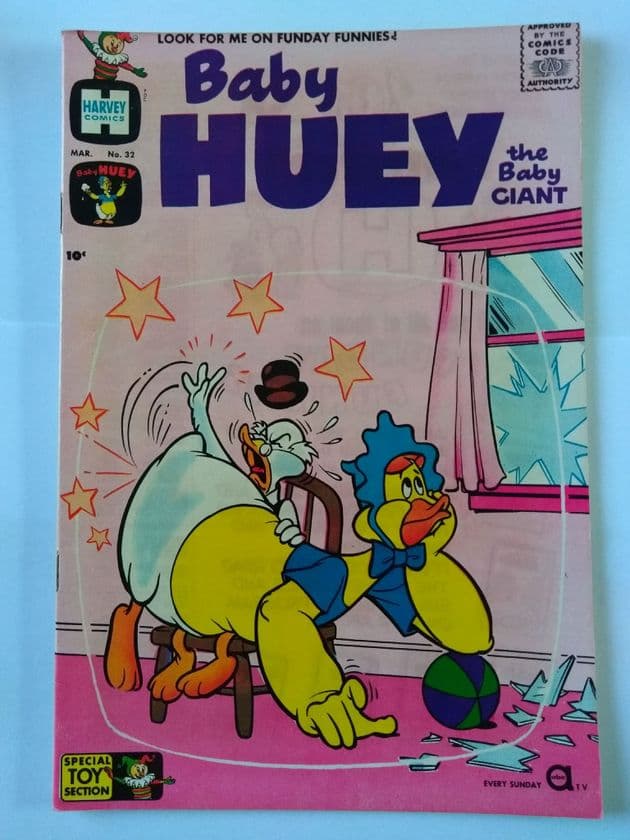 HARVEY COMICS BABY HUEY THE BABY GIANT VOL 1 NO 32 March 1961