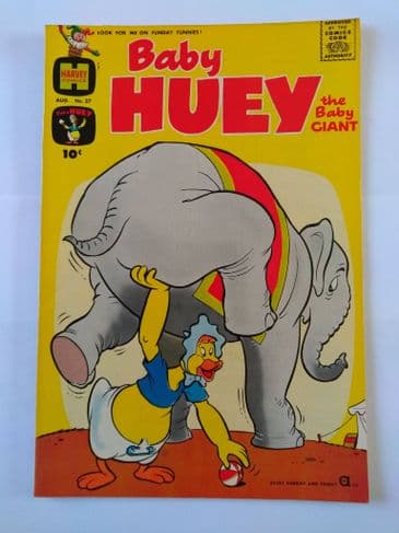 HARVEY COMICS BABY HUEY THE BABY GIANT VOL 1 NO 37 August 1961.