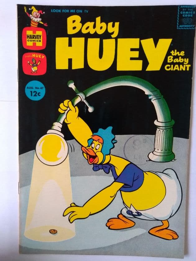 HARVEY COMICS BABY HUEY THE BABY GIANT VOL 1 NO 47 August 1962.