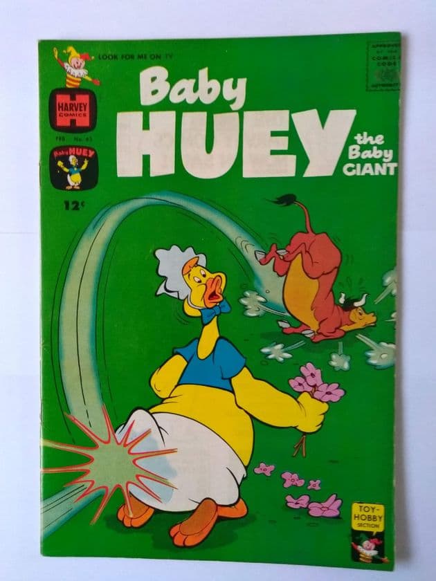 HARVEY COMICS BABY HUEY THE BABY GIANT VOL1 NO 43 FEB 1962.