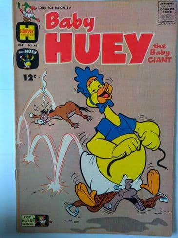 HARVEY COMICS BABY HUEY THE BABY GIANT VOL1  NO 44 March 1962.