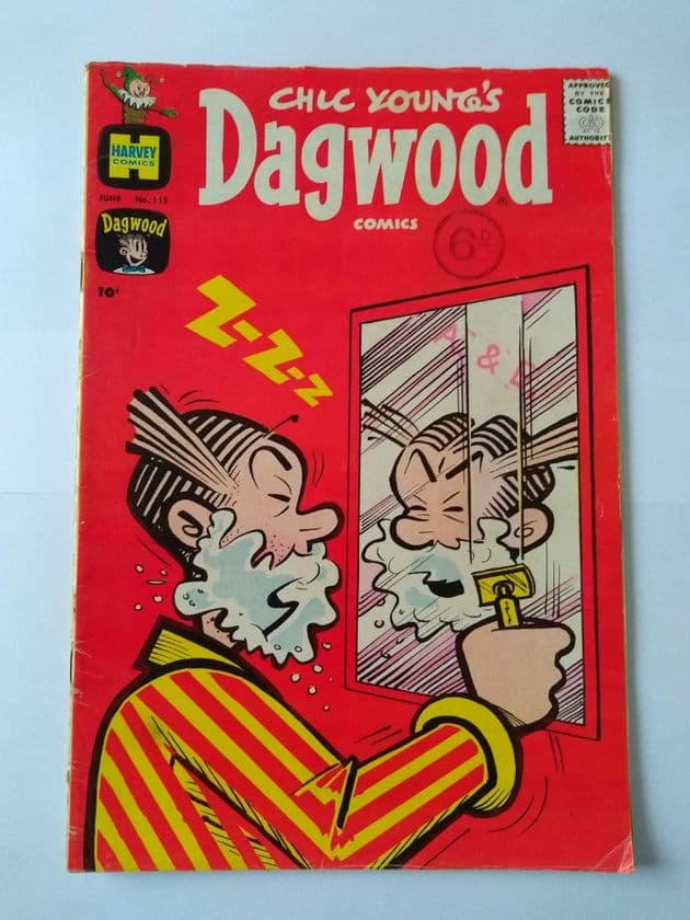 HARVEY COMICS CHIC YOUNG'S DAGWOOD COMICS VOL 1 NO 113 June 1960.