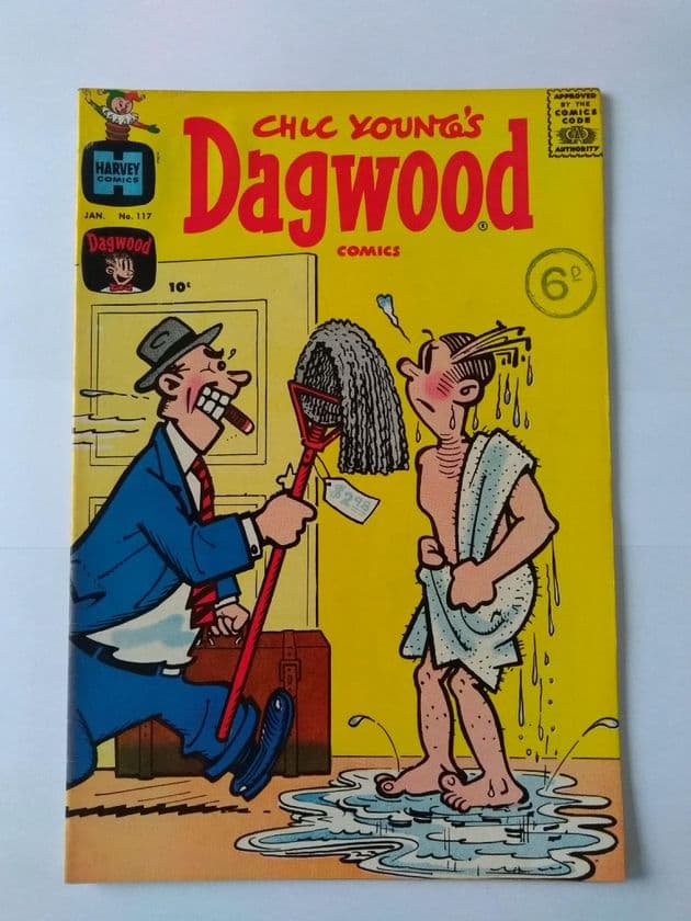 HARVEY COMICS CHIC YOUNG'S DAGWOOD COMICS VOL 1 NO 117 JAN 1961.
