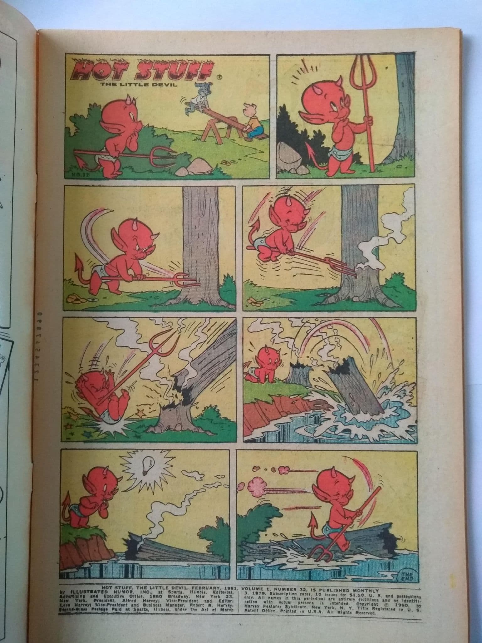 HARVEY COMICS HOT STUFF THE LITTLE DEVIL VOL 1 NO 32 FEB 1961