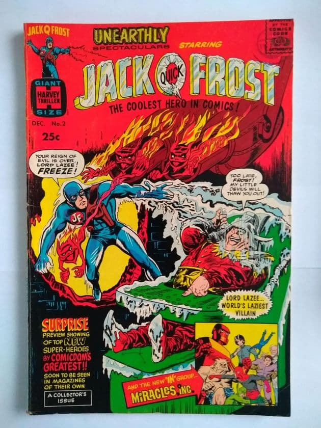 HARVEY COMICS Jack QUICK FROST VOL 1 NO 2 DEC 1966.