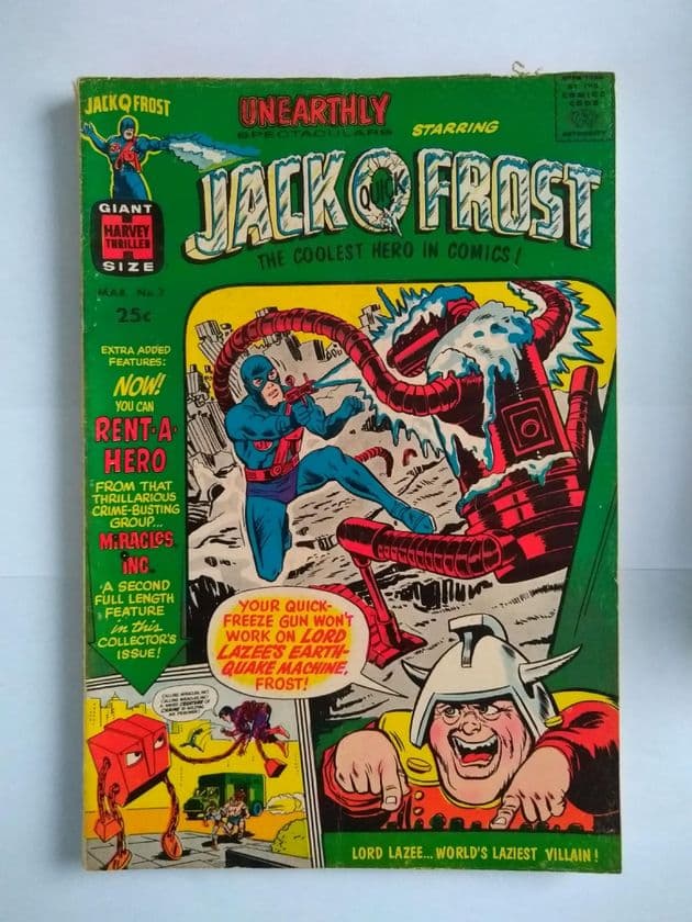 HARVEY COMICS Jack QUICK FROST VOL 1 NO 3 March 1967.