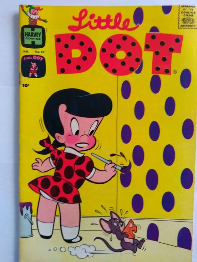 HARVEY COMICS LITTLE DOT VOL 1 NO 64 JAN 1961.