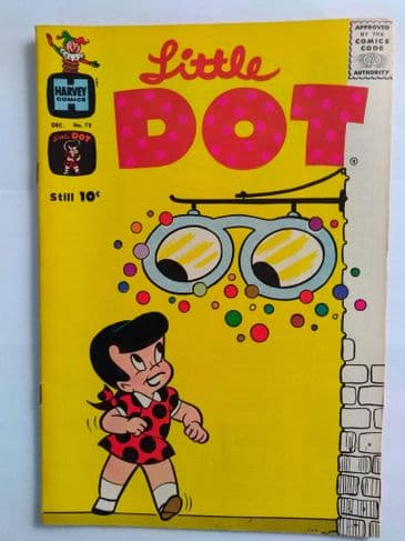 HARVEY COMICS LITTLE DOT  VOL 1 NO 75 DEC 1961.