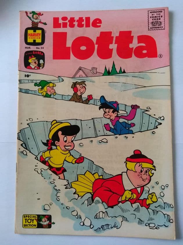 HARVEY COMICS LITTLE LOTTA VOL 1  NO 34 March 1961