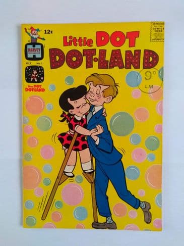HARVEY COMICS LITTLEDOT DOT-LAND VOL1 NO 1 July 1962.
