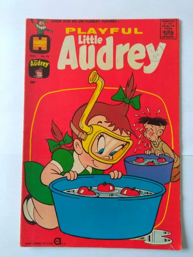 HARVEY COMICS PLAYFUL LITTLE AUDREY VOL 1 NO 22 NOV 1960.