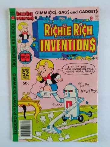HARVEY COMICS RICHIE RICH INVENTIONS NO 4 OCT 1978.