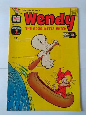 HARVEY COMICS WENDY THE GOOD LITTLE WITCH VOL 1 NO 10 FEB 1962.