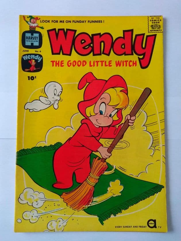 HARVEY COMICS. WENDY THE GOOD LITTLE WITCH. VOL 1 NO 6. JUNE 1961.