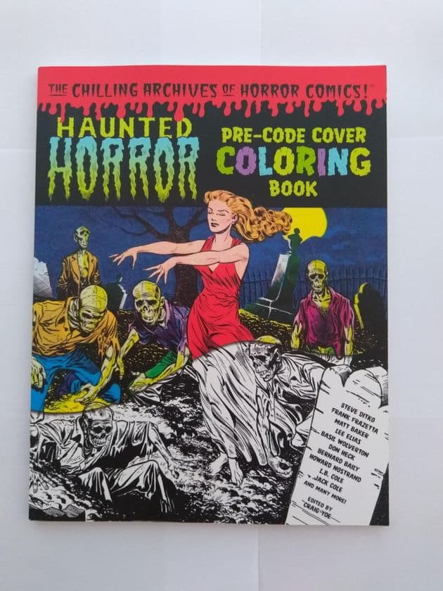 HAUNTED HORROR PRE-DASH CODE COVER COLOURING BOOK edited by Craig Yoe (Paperback)