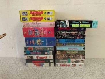 KERRY STEWART ORDER . 3 x VHS CASSETTES.