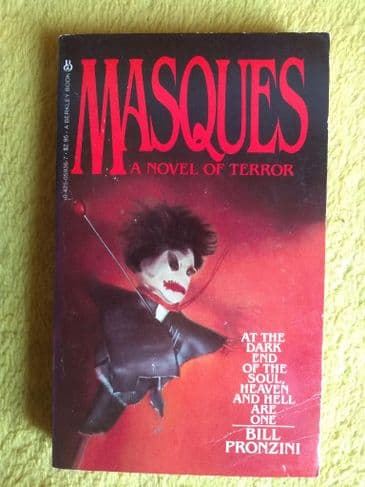 MASQUES A NOVEL OF TERROR by Bill Pronzini (Paperback)