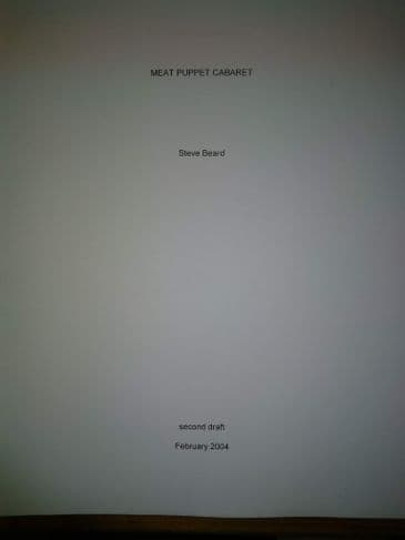 MEAT PUPPET CABARET by Steve BEARD (ORIGINAL MANUSCRIPT) (Paperback)