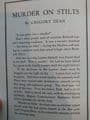 MURDER ON STILTS by Gregory Dean  (NO 17 )  (Paperback )