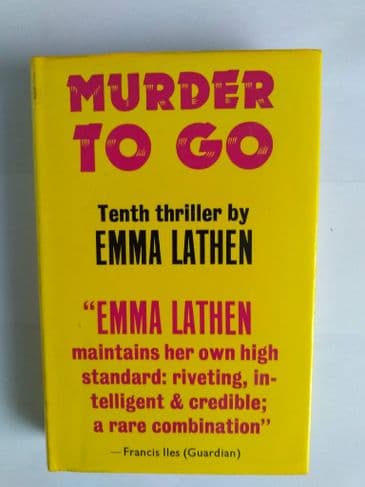 MURDER TO GO by Emma Lathen (Hardcover)
