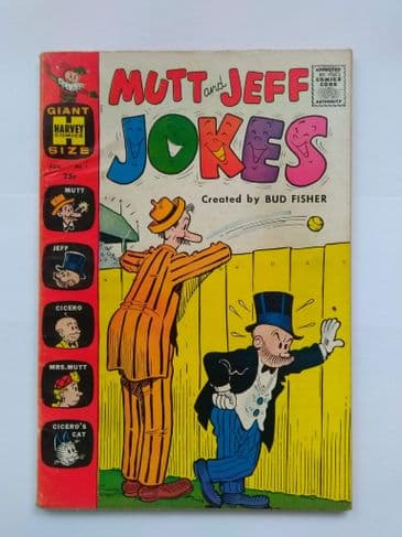 MUTT & Jeff JOKES CREATED by BUD Fisher VOL1 NO 1 August 1960.