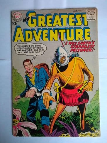 MY GREATEST ADVENTURE NO 34  August 1959