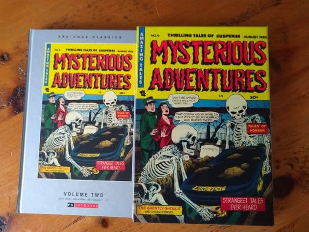MYSTERIOUS ADVENTURES, SLIPCASED, HARDBACK PRE CODE CLASSICS