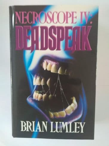 NECROSCOPE IV DEAD SPEAK BY BRIAN LUMLEY (SIGNED,HARDBACK)