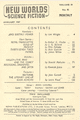 NEW WORLDS Science Fiction Magazine (Vol 19 - No.55)