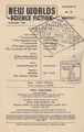 NEW WORLDS Science Fiction Magazine (Vol 27 - No.79)
