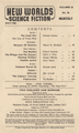 NEW WORLDS Science Fiction Magazine (Vol 32 - No.96)