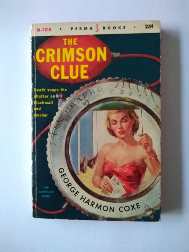 PERMA BOOKS : THE CRIMSON CLUE by George Harmon Coxe  (Paperback)