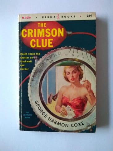 PERMA BOOKS : THE CRIMSON CLUE by George Harmon Coxe (Paperback)