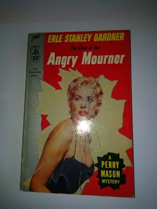 POCKET BOOK: The case of the Angry Mourner (paperback) by Erle Stanley Gardner.